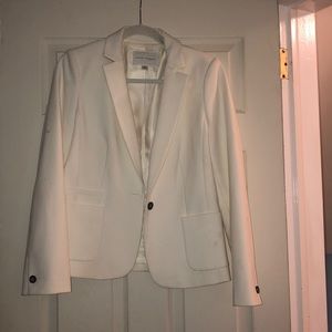Banana Republic cream stretch blazer